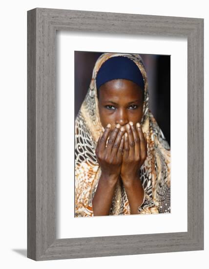 Muslim woman praying, Lome, Togo-Godong-Framed Photographic Print