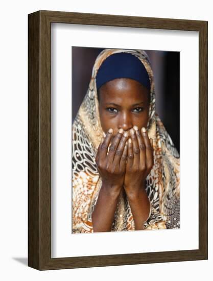 Muslim woman praying, Lome, Togo-Godong-Framed Photographic Print