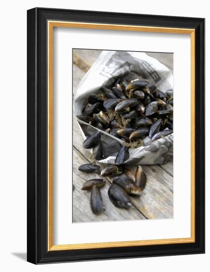 Mussels in Newspaper-Winfried Heinze-Framed Photographic Print