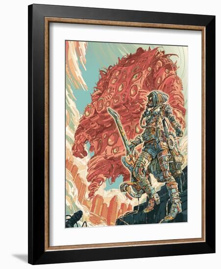 Mussive Cluster Units Attack-HR-FM-Framed Art Print