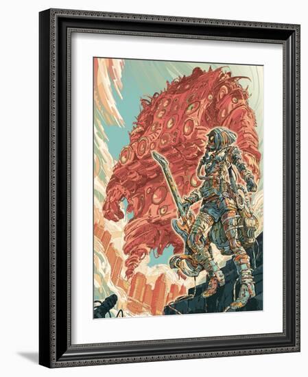 Mussive Cluster Units Attack-HR-FM-Framed Art Print