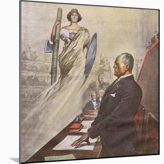 Mussolini Head of State-Vittorio Pisani-Mounted Art Print