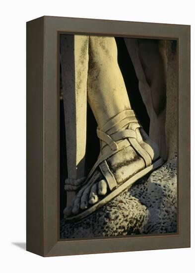 Mussolini Sports Stadium, Rome - Olympic Games 1933 - Statues - Fascist Architecture-Robert ODea-Framed Premier Image Canvas