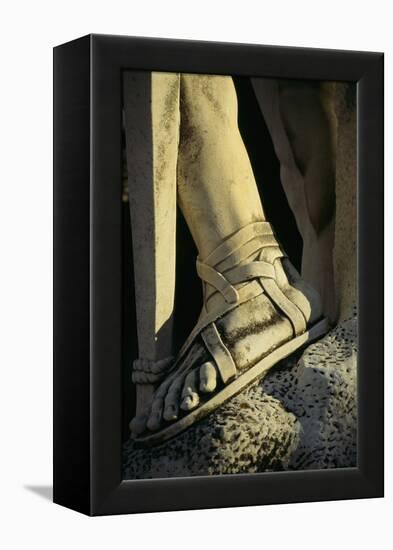 Mussolini Sports Stadium, Rome - Olympic Games 1933 - Statues - Fascist Architecture-Robert ODea-Framed Premier Image Canvas