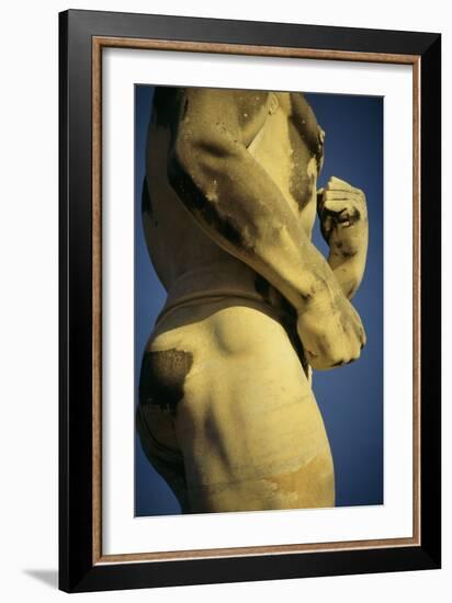 Mussolini Sports Stadium, Rome - Olympic Games 1933 - Statues - Fascist Architecture-Robert ODea-Framed Photographic Print