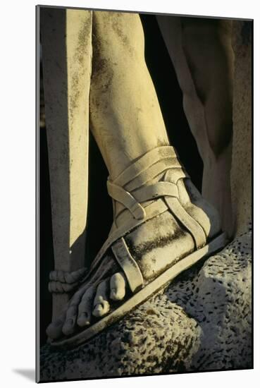 Mussolini Sports Stadium, Rome - Olympic Games 1933 - Statues - Fascist Architecture-Robert ODea-Mounted Photographic Print