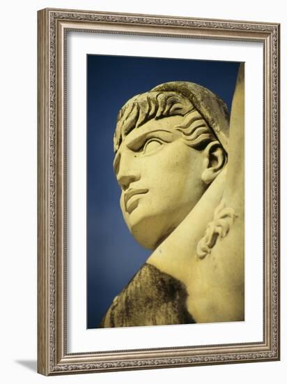 Mussolini Sports Stadium, Rome - Olympic Games 1933 - Statues - Fascist Architecture-Robert ODea-Framed Photographic Print