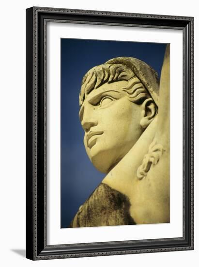 Mussolini Sports Stadium, Rome - Olympic Games 1933 - Statues - Fascist Architecture-Robert ODea-Framed Photographic Print