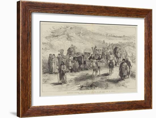 Mussulman Pilgrims from Persia on the Way to the Holy City of Meshed-William 'Crimea' Simpson-Framed Giclee Print