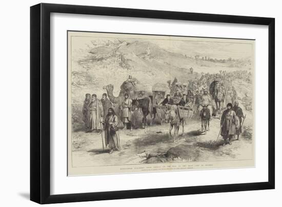 Mussulman Pilgrims from Persia on the Way to the Holy City of Meshed-William 'Crimea' Simpson-Framed Giclee Print