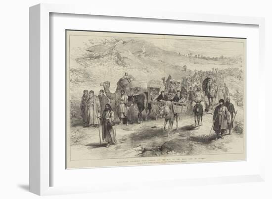 Mussulman Pilgrims from Persia on the Way to the Holy City of Meshed-William 'Crimea' Simpson-Framed Giclee Print