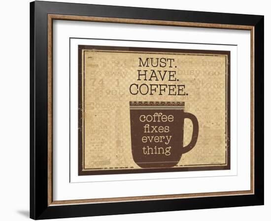 Must Have Coffee-Dan Dipaolo-Framed Art Print