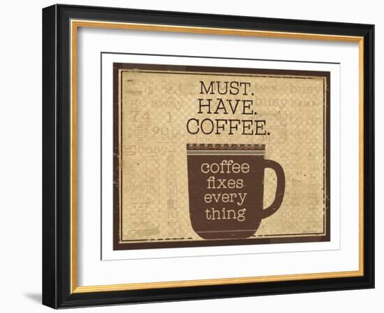 Must Have Coffee-Dan Dipaolo-Framed Art Print