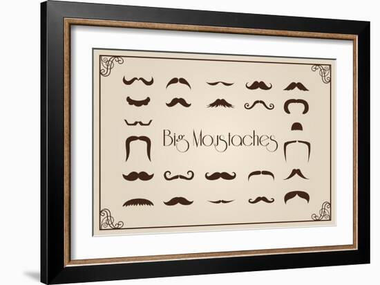 Mustaches Collection-Thomaspajot-Framed Art Print