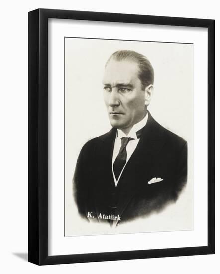 Mustafa Kemal Ataturk (1881 - 1938)-null-Framed Photographic Print