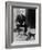 Mustafa Kemal Ataturk, President of Turkey, with His Pet Dogs, Ca. 1930-null-Framed Premium Photographic Print