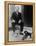 Mustafa Kemal Ataturk, President of Turkey, with His Pet Dogs, Ca. 1930-null-Framed Stretched Canvas