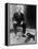 Mustafa Kemal Ataturk, President of Turkey, with His Pet Dogs, Ca. 1930-null-Framed Stretched Canvas