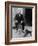 Mustafa Kemal Ataturk, President of Turkey, with His Pet Dogs, Ca. 1930-null-Framed Photo