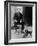 Mustafa Kemal Ataturk, President of Turkey, with His Pet Dogs, Ca. 1930-null-Framed Photo