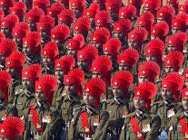 Security Personnel March at the Republic Day Parade in New Delhi, India, Friday, January 26, 2007-Mustafa Quraishi-Photographic Print