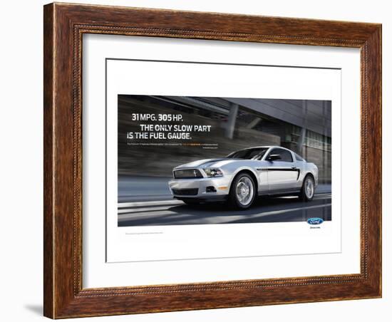 Mustang 2011 - 31Mpg - 305Hp-null-Framed Art Print