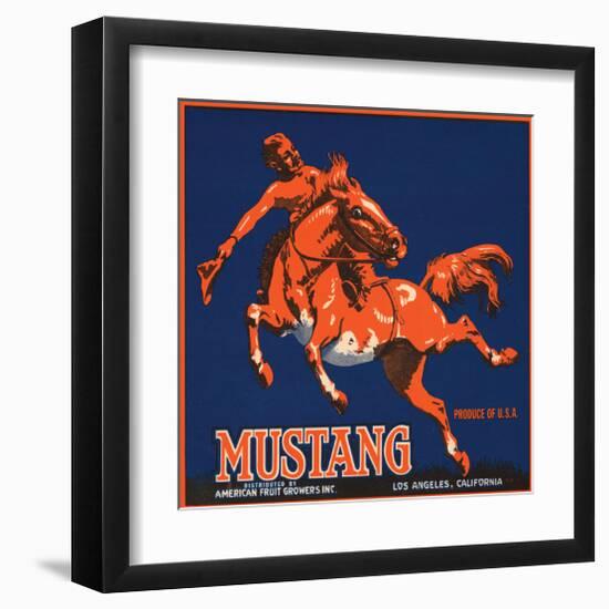 Mustang, American Fruit Growers-null-Framed Art Print