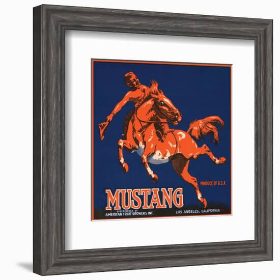 Mustang, American Fruit Growers-null-Framed Art Print