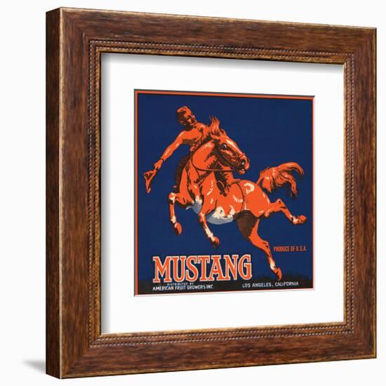 Mustang, American Fruit Growers-null-Framed Art Print