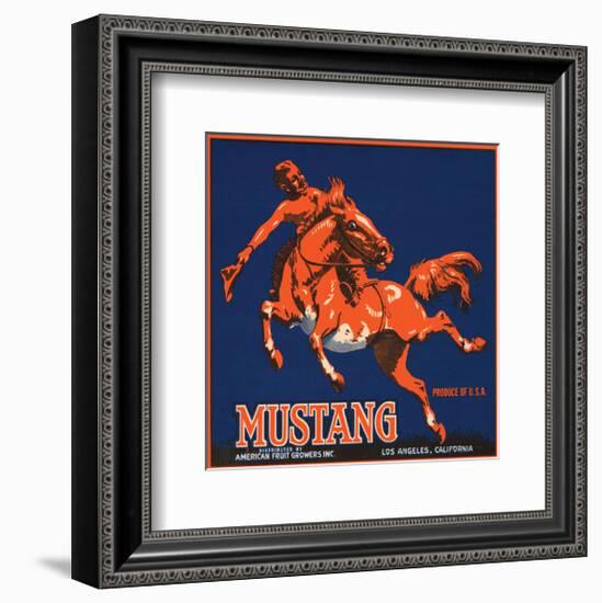 Mustang, American Fruit Growers-null-Framed Art Print