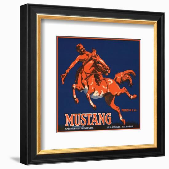 Mustang, American Fruit Growers-null-Framed Art Print