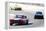 Mustang and Corvette Racing Watercolor-NaxArt-Framed Stretched Canvas