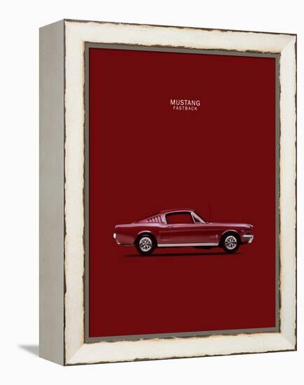 Mustang Fastback 65-Mark Rogan-Framed Stretched Canvas