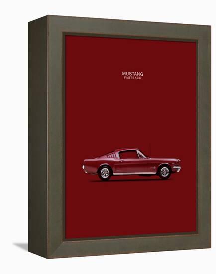 Mustang Fastback 65-Mark Rogan-Framed Stretched Canvas