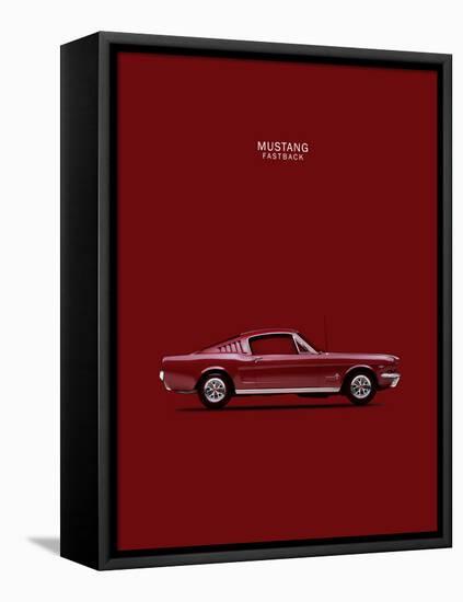 Mustang Fastback 65-Mark Rogan-Framed Stretched Canvas