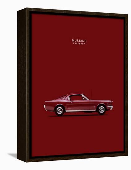 Mustang Fastback 65-Mark Rogan-Framed Stretched Canvas