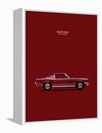 Mustang Fastback 65-Mark Rogan-Framed Stretched Canvas