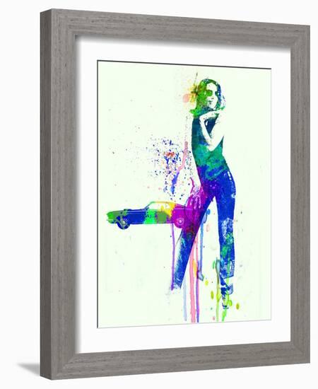 Mustang Girl 2-NaxArt-Framed Premium Giclee Print