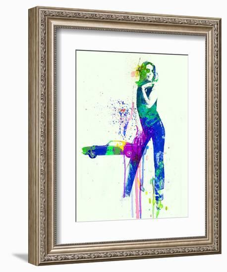 Mustang Girl 2-NaxArt-Framed Art Print