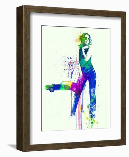 Mustang Girl 2-NaxArt-Framed Art Print