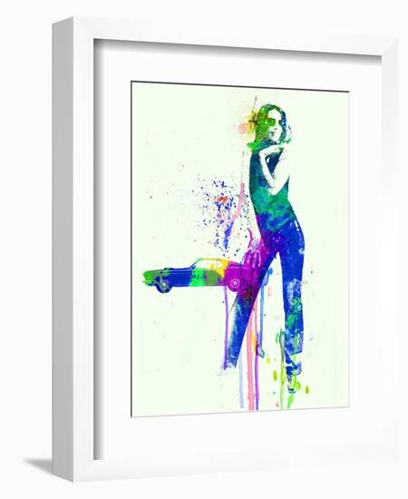 Mustang Girl 2-NaxArt-Framed Art Print