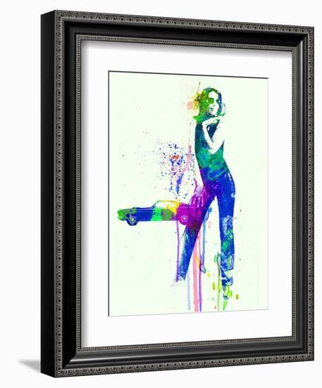 Mustang Girl 2-NaxArt-Framed Art Print