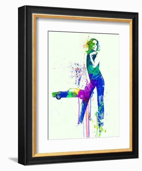 Mustang Girl 2-NaxArt-Framed Art Print