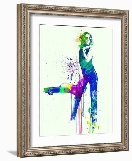 Mustang Girl 2-NaxArt-Framed Art Print