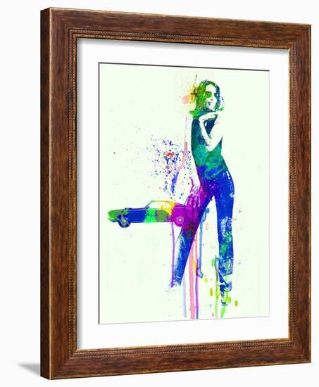 Mustang Girl 2-NaxArt-Framed Art Print