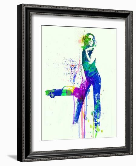 Mustang Girl 2-NaxArt-Framed Art Print