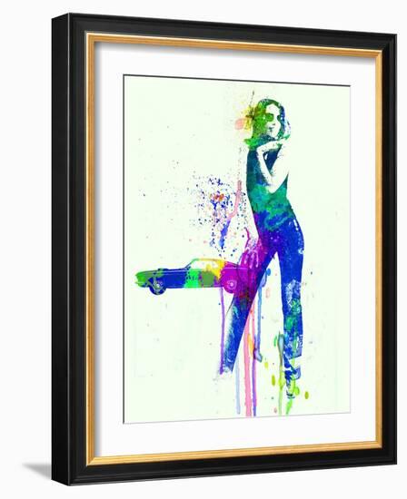 Mustang Girl 2-NaxArt-Framed Art Print