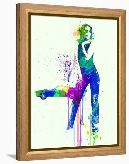 Mustang Girl 2-NaxArt-Framed Stretched Canvas