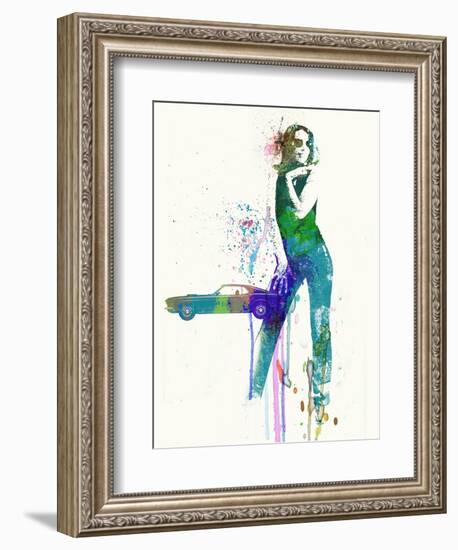 Mustang Girl-NaxArt-Framed Art Print