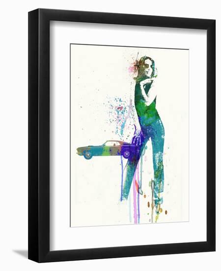 Mustang Girl-NaxArt-Framed Art Print